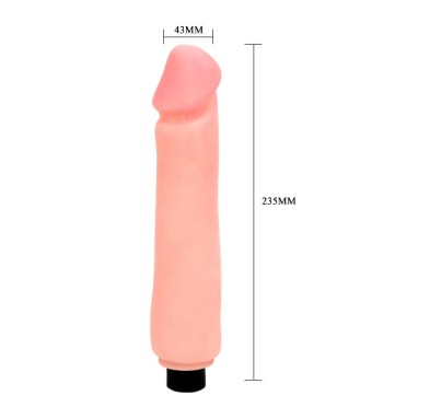 Wibrator penis naturalny z żyłkami elastyczny 23cm